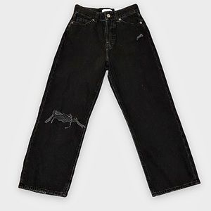 NWT H&M Cropped Jeans/ Dark Charcoal Gray/ Size 4